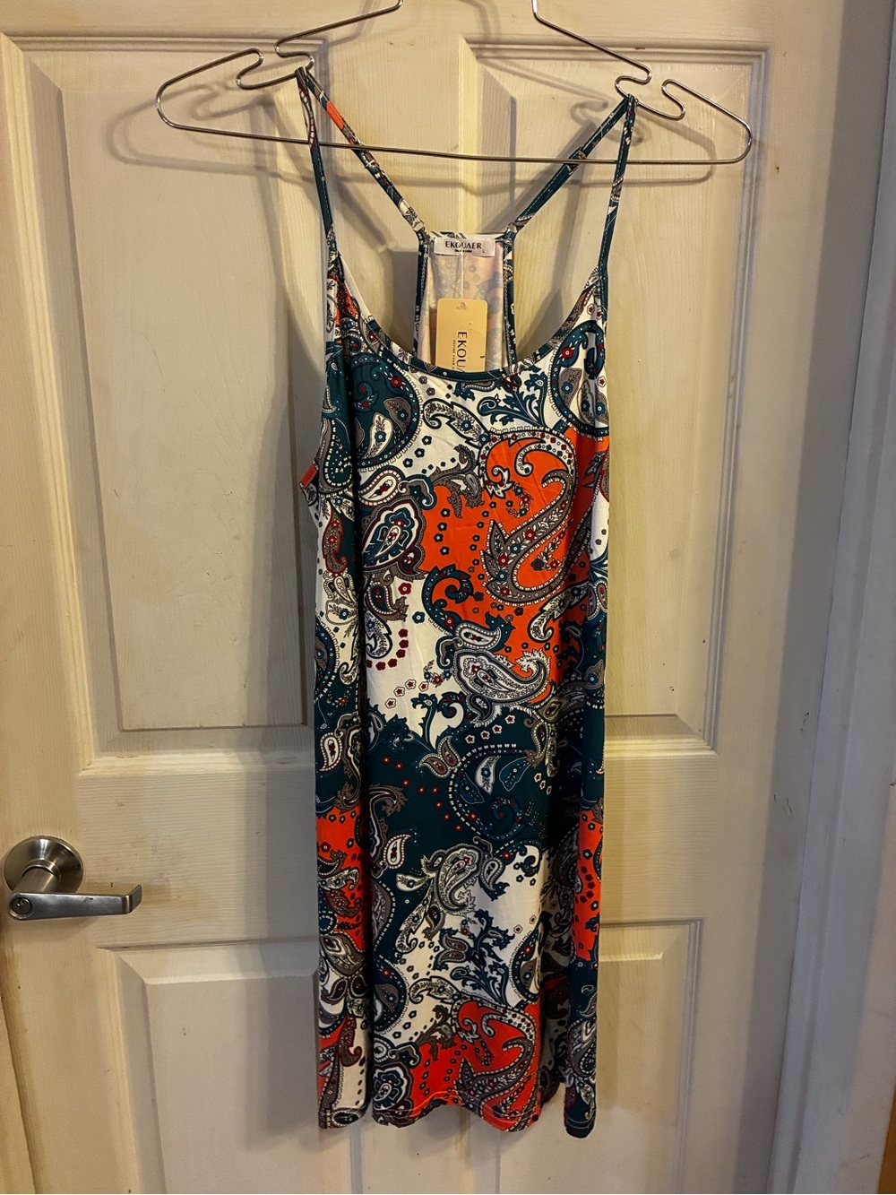 Ekouaer Woman’s Sleeveless Racerback Sleep Dress, Size: L, NWT